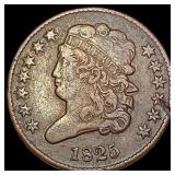 1825 Classic Head Half Cent LIGHTLY CIRCULATED