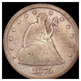 1875 Twenty Cent Piece NICELY CIRCULATED