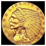 1925 $2.50 Gold Quarter Eagle NEARLY UNCIRCULATED