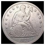 1871 Seated Liberty Dollar NEARLY UNCIRCULATED