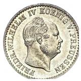 1859 Prussia Silver 2 1/2 Groshen MS