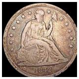 1842 Seated Liberty Dollar LIGHTLY CIRCULATED