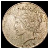 1934-D Silver Peace Dollar NEARLY UNCIRCULATED