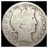 1904-S Barber Half Dollar NICELY CIRCULATED