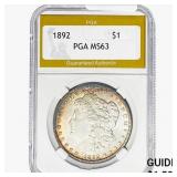 1892 Morgan Silver Dollar PGA MS63