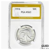 1916 Walking Liberty Half Dollar PGA MS63