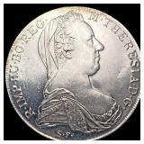 1780 SF Austria Maria Theresa Thaler Silver Coin G