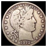 1912-D Barber Half Dollar NICELY CIRCULATED