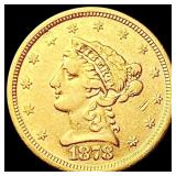 1878-S $2.50 Gold Quarter Eagle CLOSELY UNCIRCULAT