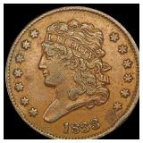 1833 Classic Head Half Cent LIGHTLY CIRCULATED