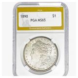 1890 Morgan Silver Dollar PGA MS65