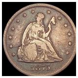 1875 Twenty Cent Piece NICELY CIRCULATED