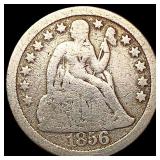 1856 Lg Dt Seated Liberty Dime NICELY CIRCULATED