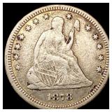 1878-CC Seated Liberty Quarter ABOUT UNCIRCULATED