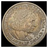 1893 Columbian Expo Half Dollar CLOSELY UNCIRCULAT