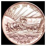 1936 Oregon Trail Half Dollar CLOSELY UNCIRCULATED