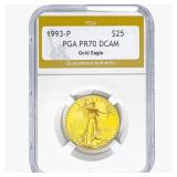 1993-P 1/2oz $25 AGE PGA PR70 DCAM