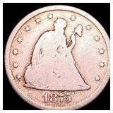 1875-CC Twenty Cent Piece NICELY CIRCULATED