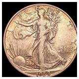 1938-D Walking Liberty Half Dollar LIGHTLY CIRCULA