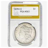 1878-CC Morgan Silver Dollar PGA MS63