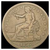 1876 Silver Trade Dollar LIGHTLY CIRCULATED