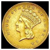 1856 Rare Gold Dollar NEARLY UNCIRCULATED