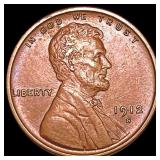 1912-S Wheat Cent CLOSELY UNCIRCULATED