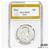 1962 Franklin Half Dollar PGA PR70 DCAM