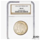 1936-S Bay Bridge Half Dollar NGC MS65