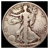 1919-D Walking Liberty Half Dollar NICELY CIRCULAT