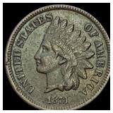 1873 Indian Head Cent NEARLY UNCIRCULATED