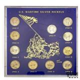 1942-1945 Gem BU Silver War Nickel Set [11 Coins]