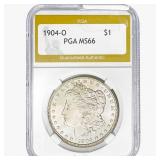 1904-O Morgan Silver Dollar PGA MS66