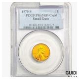 1970-S Lincoln Memorial Cent PCGS PR65 RD CAM