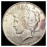 1923-S Silver Peace Dollar CLOSELY UNCIRCULATED