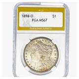 1898-O Morgan Silver Dollar PGA MS67