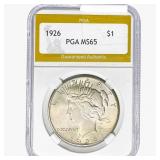 1926 Silver Peace Dollar PGA MS65