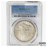 1891-S Morgan Silver Dollar PCGS MS63