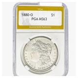 1880-O Morgan Silver Dollar PGA MS63