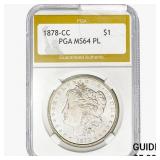 1878-CC Morgan Silver Dollar PGA MS64 PL