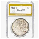 1899-S Morgan Silver Dollar PGA MS63