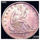 1852 Seated Liberty Half Dollar GEM BU