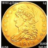 1810 Lg Date Lg 5 $5 Gold Half Eagle CHOICE AU