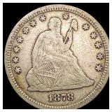 1878 Seated Liberty Quarter LIGHTLY CIRCULATED