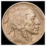 1919 Buffalo Nickel NEARLY UNCIRCULATED