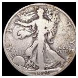 1921-S Walking Liberty Half Dollar LIGHTLY CIRCULA