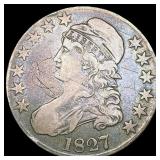 1827 Capped Bust Half Dollar LIGHTLY CIRCULATED