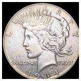 1934 Silver Peace Dollar CLOSELY UNCIRCULATED