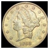 1898-S $20 Gold Double Eagle UNCIRCULATED