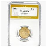 1883 Liberty Victory Nickel PGA MS64 W/CENTS